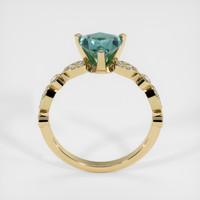 1.72 Ct. Bluish Green Sapphire Ring, 18K Yellow Gold 3