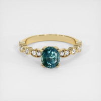 1.19 Ct. Sapphire Ring, 18K Yellow Gold 1