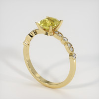 1.49 Ct. Yellow Sapphire Ring, 18K Yellow Gold 2
