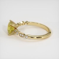1.49 Ct. Yellow Sapphire Ring, 18K Yellow Gold 4
