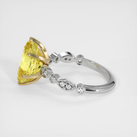 3.96 Ct. Yellow Sapphire Ring, 14K Yellow & White 4