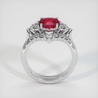 2.05 Ct. Ruby Ring, Platinum 950 3