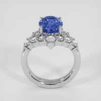 3.25 Ct. Blue Sapphire Ring, Platinum 950 3