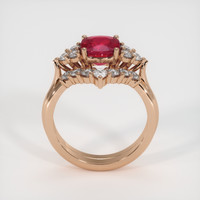 2.05 Ct. Ruby Ring, 14K Rose Gold 3