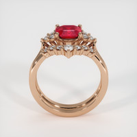 1.35 Ct. Ruby Ring, 14K Rose Gold 3