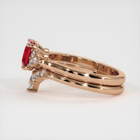 1.35 Ct. Ruby Ring, 14K Rose Gold 4