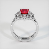 1.35 Ct. Ruby Ring, 14K White Gold 3