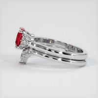 1.35 Ct. Ruby Ring, 14K White Gold 4