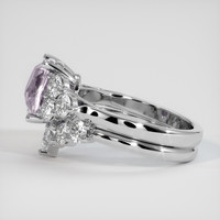 2.06 Ct. Pink Sapphire Ring, 14K White Gold 4