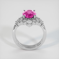 2.68 Ct. Sapphire Ring, 14K White Gold 3
