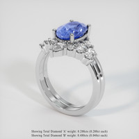 2.30 Ct. Sapphire Ring, 14K White Gold 2