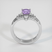1.48 Ct. Purple Sapphire Ring, 14K White Gold 3