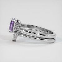 1.48 Ct. Purple Sapphire Ring, 14K White Gold 4