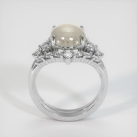 6.00 Ct. Grey Sapphire Ring, 14K White Gold 3