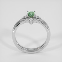 0.94 Ct. Bi Color / Parti Sapphire Ring, 14K White Gold 3
