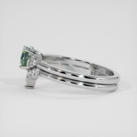 0.94 Ct. Bi Color / Parti Sapphire Ring, 14K White Gold 4