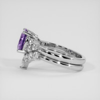 1.77 Ct. Purple Sapphire Ring, 14K White Gold 4