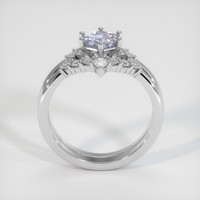 0.88 Ct. Violet Sapphire Ring, 14K White Gold 3
