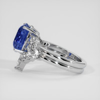 3.25 Ct. Blue Sapphire Ring, 14K White Gold 4