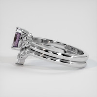 0.92 Ct. Purple Sapphire Ring, 14K White Gold 4
