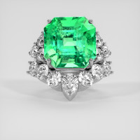 17.22 Ct. Emerald Ring, 18K White Gold 1
