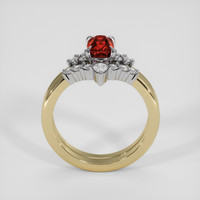 1.01 Ct. Ruby Ring, 18K White & Yellow 3