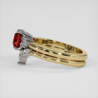 1.01 Ct. Ruby Ring, 18K White & Yellow 4