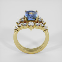 4.02 Ct. Bi Color / Parti Sapphire Ring, 10K Yellow Gold 3