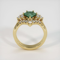 1.80 Ct. Green Sapphire Ring, 10K Yellow Gold 3