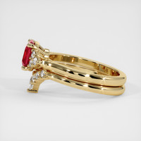 1.35 Ct. Ruby Ring, 14K Yellow Gold 4