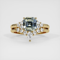 1.53 Ct. Bi Color Sapphire Ring, 14K Yellow Gold 1