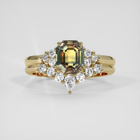 1.79 Ct. Bi Color Sapphire Ring, 14K Yellow Gold 1