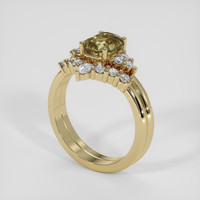 1.79 Ct. Bi Color Sapphire Ring, 14K Yellow Gold 2