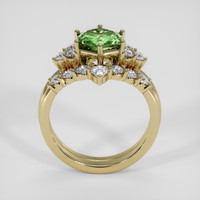 2.21 Ct. Green Sapphire Ring, 14K Yellow Gold 3