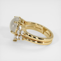 6.00 Ct. Grey Sapphire Ring, 14K Yellow Gold 4