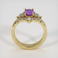 1.34 Ct. Purple Sapphire Ring, 14K Yellow Gold 3