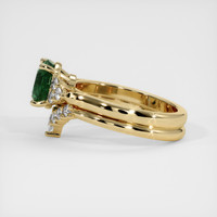 2.56 Ct. Green Sapphire Ring, 14K Yellow Gold 4