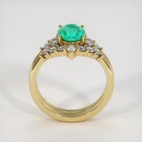 1.55 Ct. Emerald Ring, 18K Yellow Gold 3