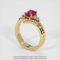 1.45 Ct. Sapphire Ring, 18K Yellow Gold 2
