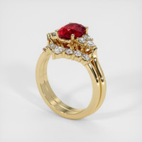 1.97 Ct. Ruby Ring, 18K Yellow Gold 4