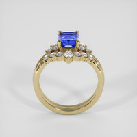 2.18 Ct. Blue Sapphire Ring, 18K Yellow Gold 3