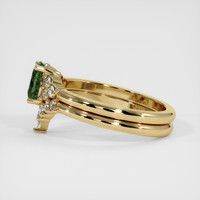 1.13 Ct. Bluish Green Sapphire Ring, 18K Yellow Gold 4