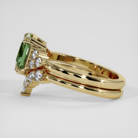2.05 Ct. Green Sapphire Ring, 18K Yellow Gold 4
