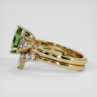 2.21 Ct. Green Sapphire Ring, 18K Yellow Gold 4