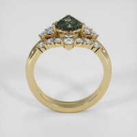 2.38 Ct. Green Sapphire Ring, 18K Yellow Gold 3