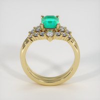 1.45 Ct. Emerald Ring, 18K Yellow Gold 3