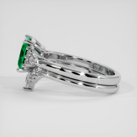 1.31 Ct. Emerald Ring, Platinum 950 4