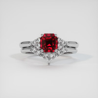 1.55 Ct. Ruby Ring, Platinum 950 1