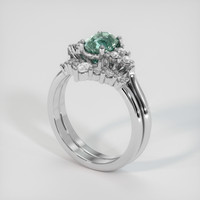 1.41 Ct. Sapphire Ring, Platinum 950 2