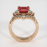 2.92 Ct. Ruby Ring, 14K Rose Gold 3